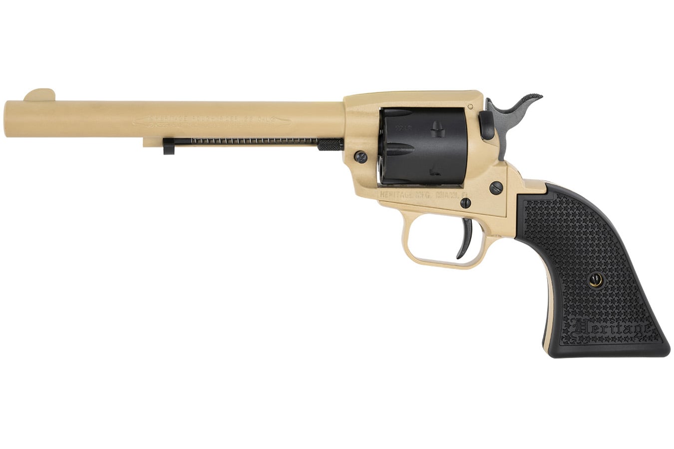 Heritage Rough RIder 22 LR Single-Action Pistol with Sabre Sand Cerakote Finish