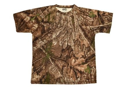 PURSUIT GEAR MEN`S 100% POLYESTER KNIT SHORT SLEEVE CREW TEE