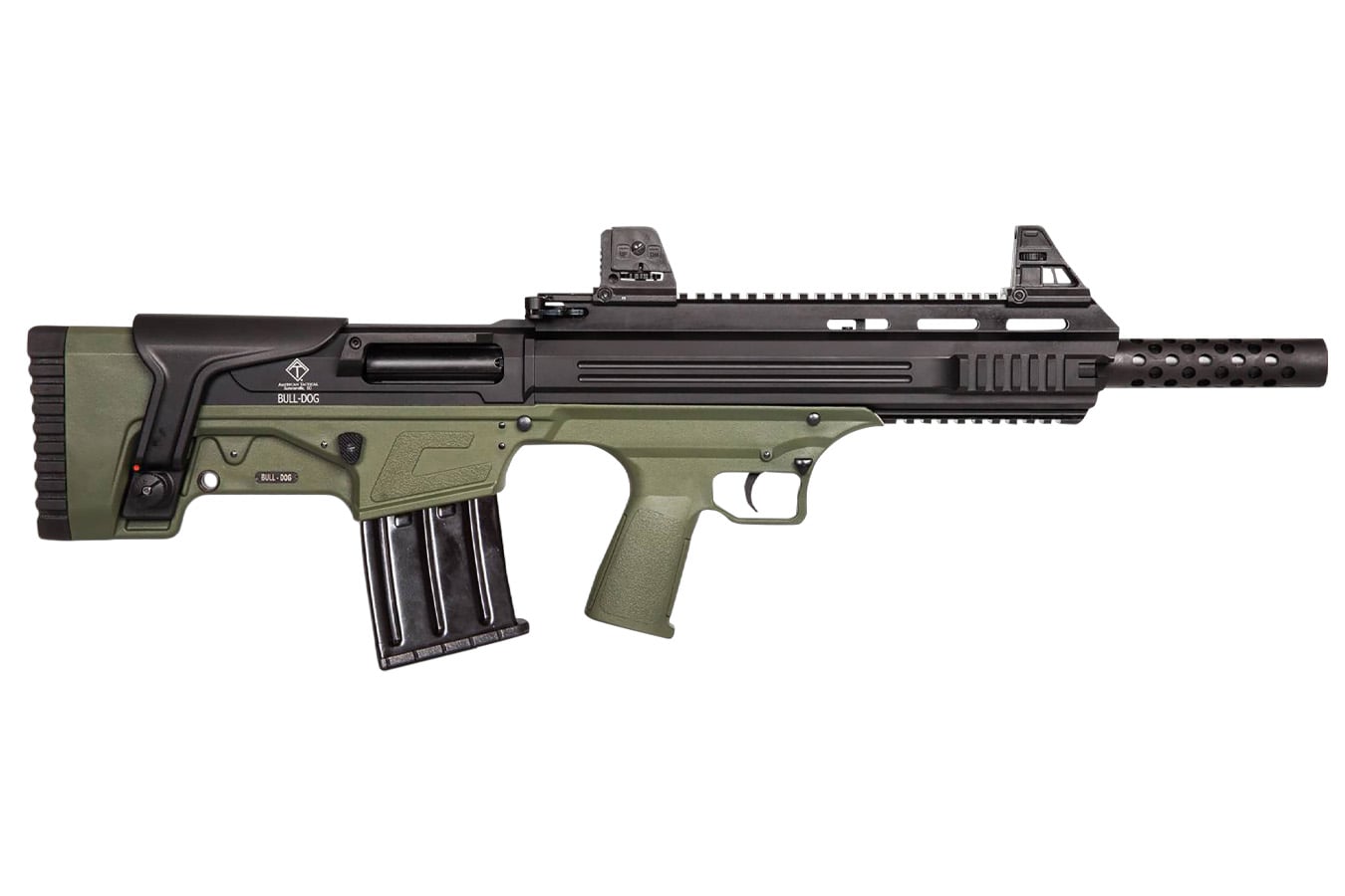 American Tactical Bulldog 20 Gauge Semi-Auto Shotgun with Green Stock