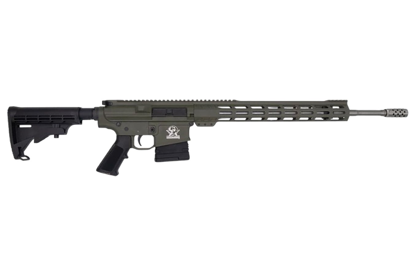 Great Lakes Firearms AR-10 6.5 Creedmoor Semi-Auto Rifle with OD Green Cerakote Receiver 