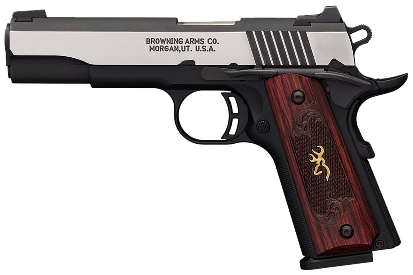 Browning Black Label Medallion Pro 380 ACP Semi-Auto Pistol with Gold Inlay Buckmark in Grip