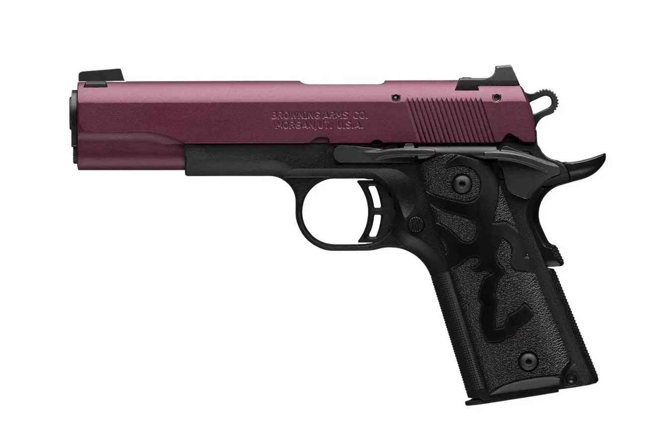 Browning Black Label 1911 22 LR Pistol With Black Cherry Slide 