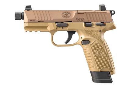 FN 502 TACTICAL 22LR FDE/FDE 15RND AND 10RND