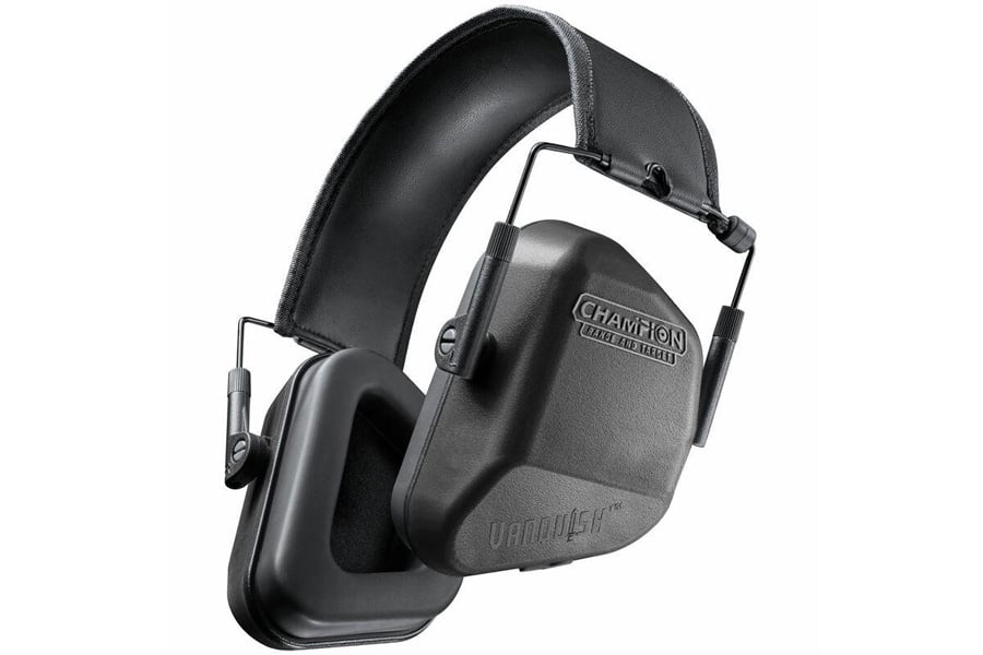 Champion Vanquish Black Passive Ear Muffs 24NRR