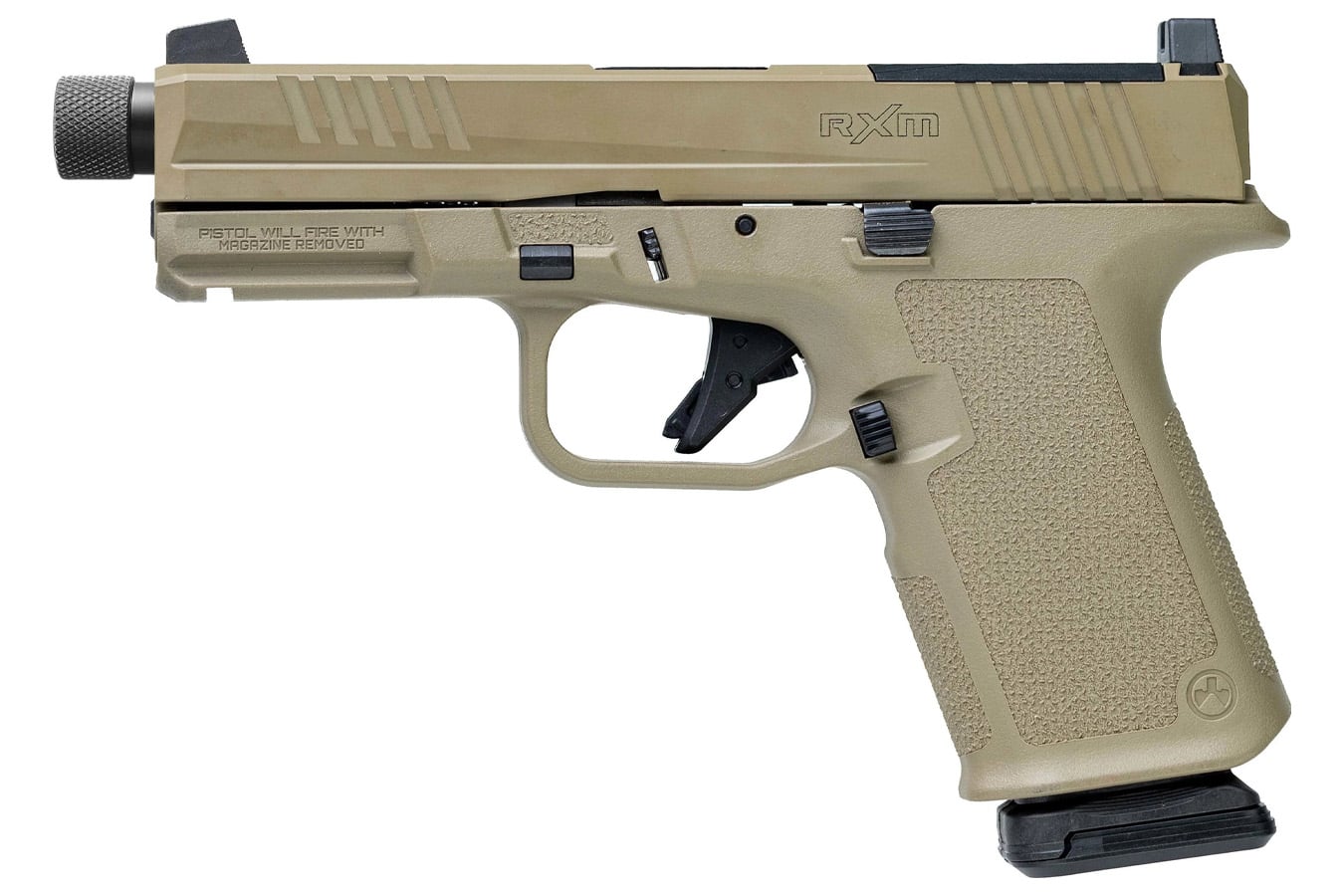 Ruger RXM 9mm Optic Ready Pistol with FDE Cerakote Finish and Threaded Barrel