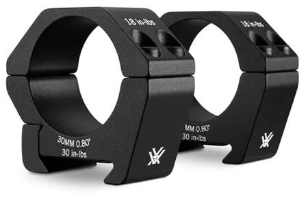 SPORT RIFLESCOPE RING 30MM LOW (.80`)	 