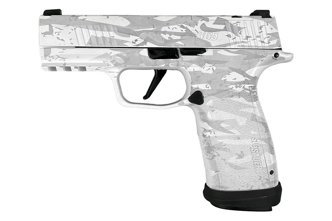 Sig Sauer P365-XMACRO TACOPS 9mm Optic Ready Pistol with White Multi Camo Finish and Four Magazines