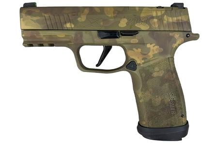 P365-XMACRO TACOPS 9MM 3.7`BBL (4)17RD GREEN MULTI CAMO