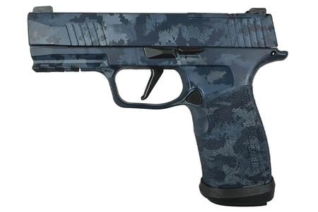 P365-XMACRO TACOPS 9MM 3.7`BBL (4)17RD BLUE MULTI CAMO