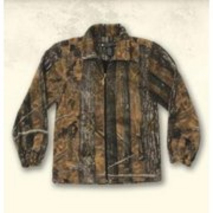 windproof camo fleece jacket