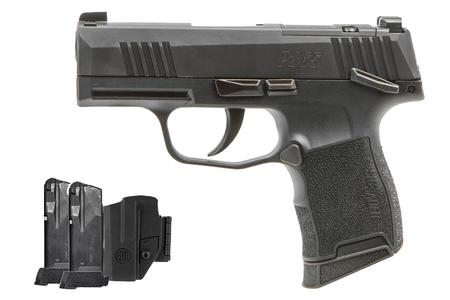 SIG SAUER P365 9MM OPTIC READY TACPAC W/ HOLSTER AND THREE 12-ROUND MAGAZINES