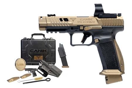 CANIK TTI COMBAT 9MM 4.6` FLUTED/PORTED BARREL BURNT BRONZE CERAKOTE
