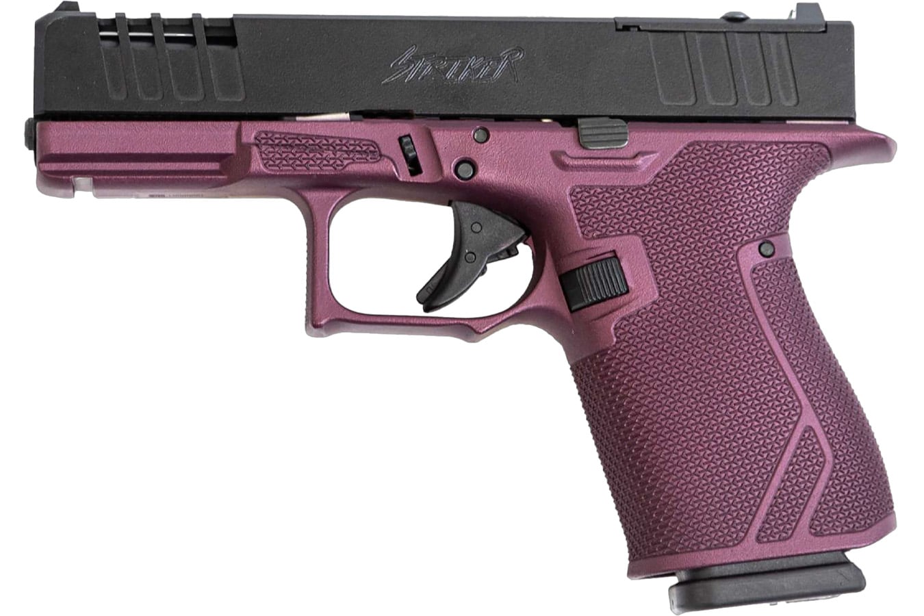 Great Lakes Firearms Striker 9mm Semi-Auto Pistol with Black Cherry Cerakote Frame