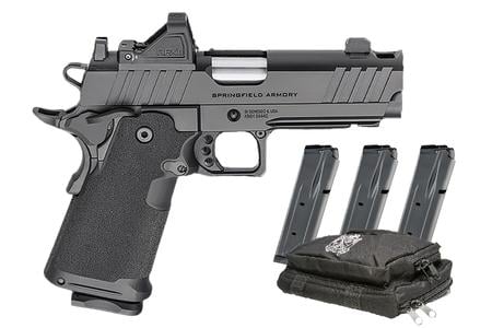 PRODIGY 9MM AOS U-KNOTCH COMP 4.25` PACKAGE RANGE BAG, OPTIC, 4XMAGS