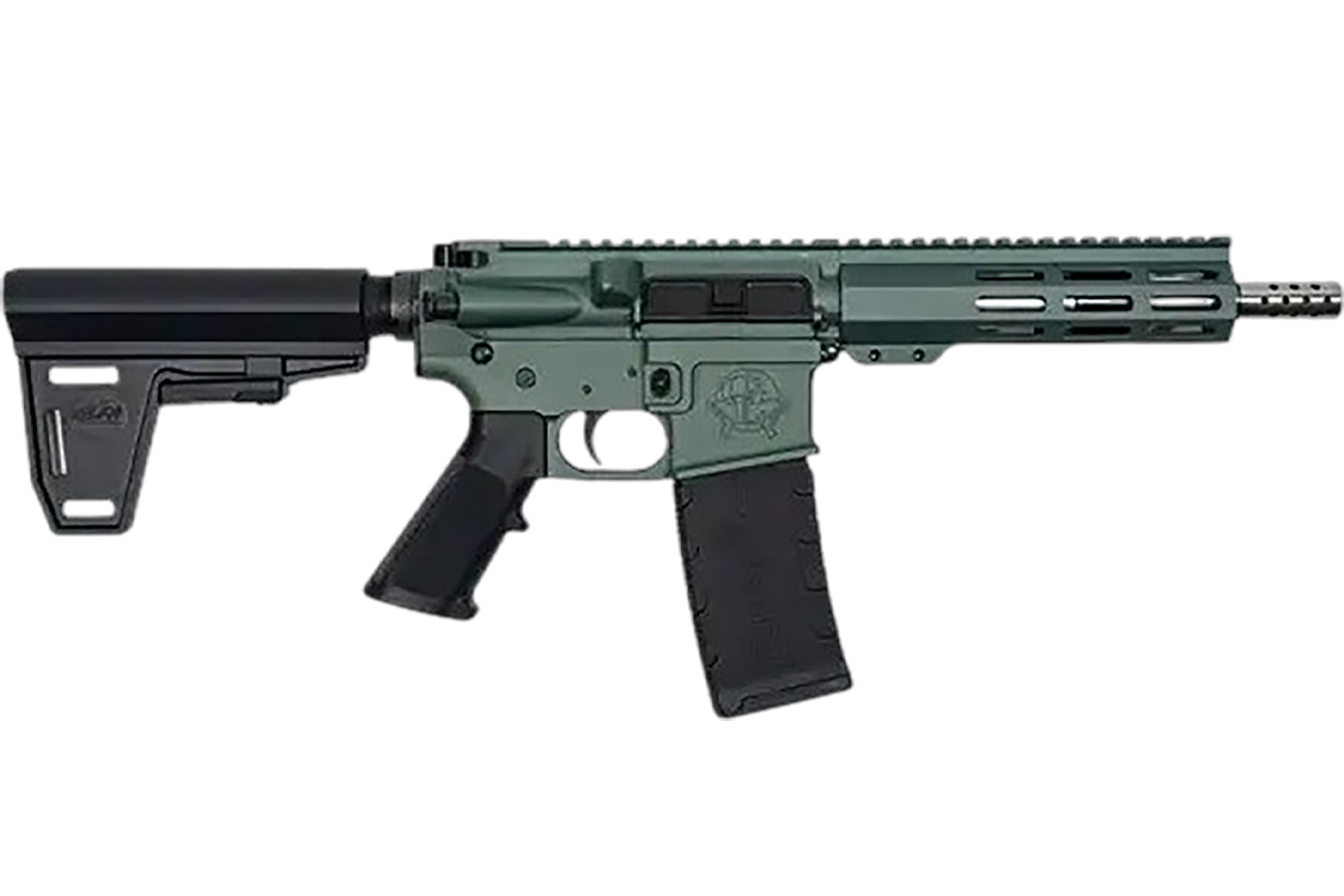 Great Lakes Firearms AR-15 223 Wylde Semi-Auto Rifle with Charcoal Green Cerakote Finish