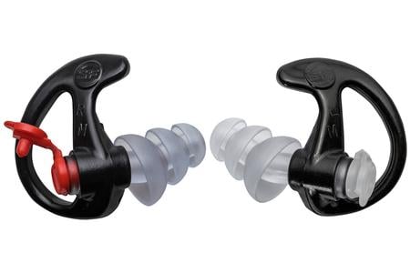TRIPLE FLANGED, FILTERED EARPLUGS, ONE PAIR