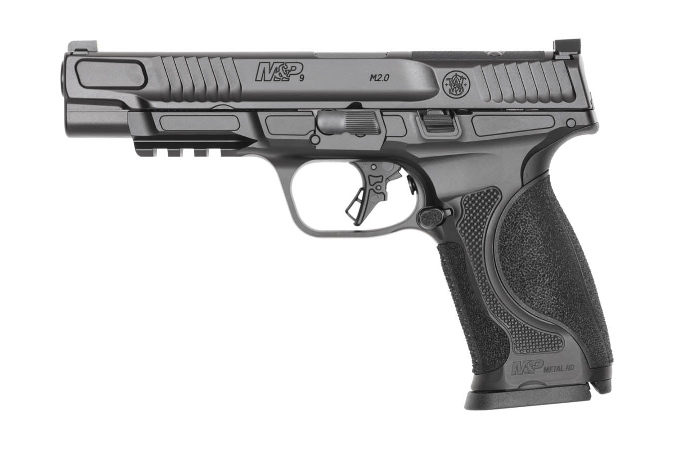 Smith & Wesson M&P9 M2.0 Metal HD 9mm Full Size Optic Ready Pistol with 5 Inch Barrel (No Thumb Safety)