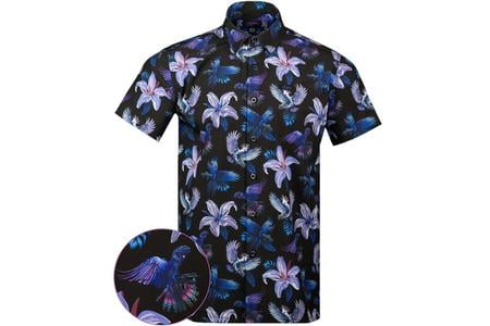 RETRO RIFLE COCKATOO SS BUTTON DOWN SHIRT