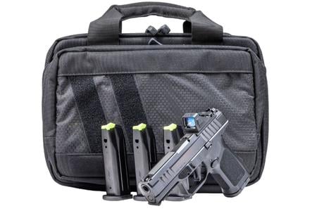 RM1C 9MM BLACK 4 IN BBL VIRIDIAN RFX11 GREEN DOT 5X15 MAGS SAVIOR BAG