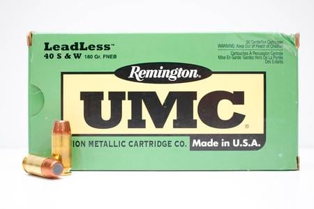 40 SW 180GR FNEB UMC LEADLESS POLICE TRADE-IN 