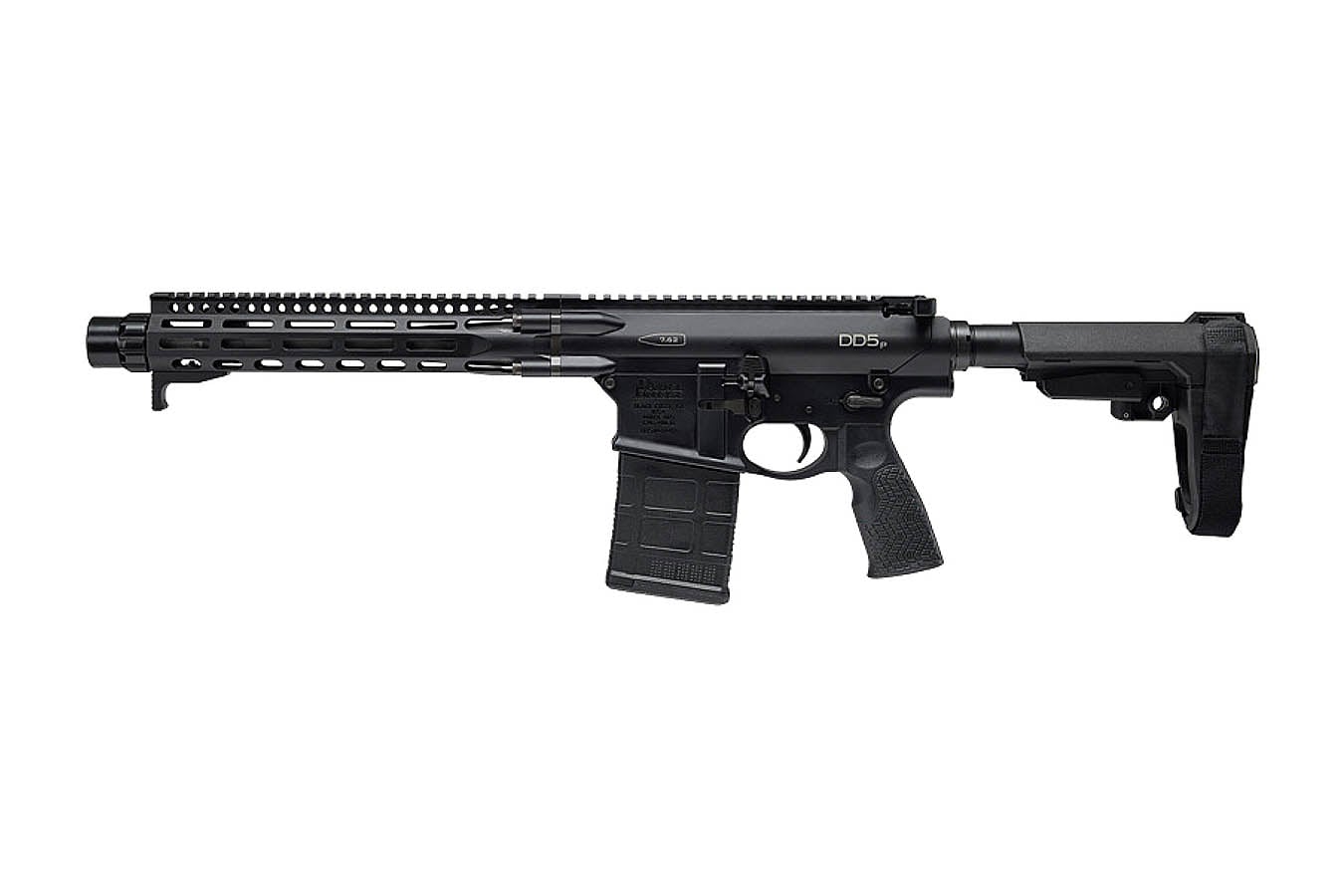 Daniel Defense DD5P 7.62x51mm (308 Win) Semi-Auto Pistol with SBA3 Brace