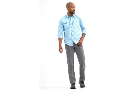 ATG WRANGLER MIX MATERIAL LS SHIRT
