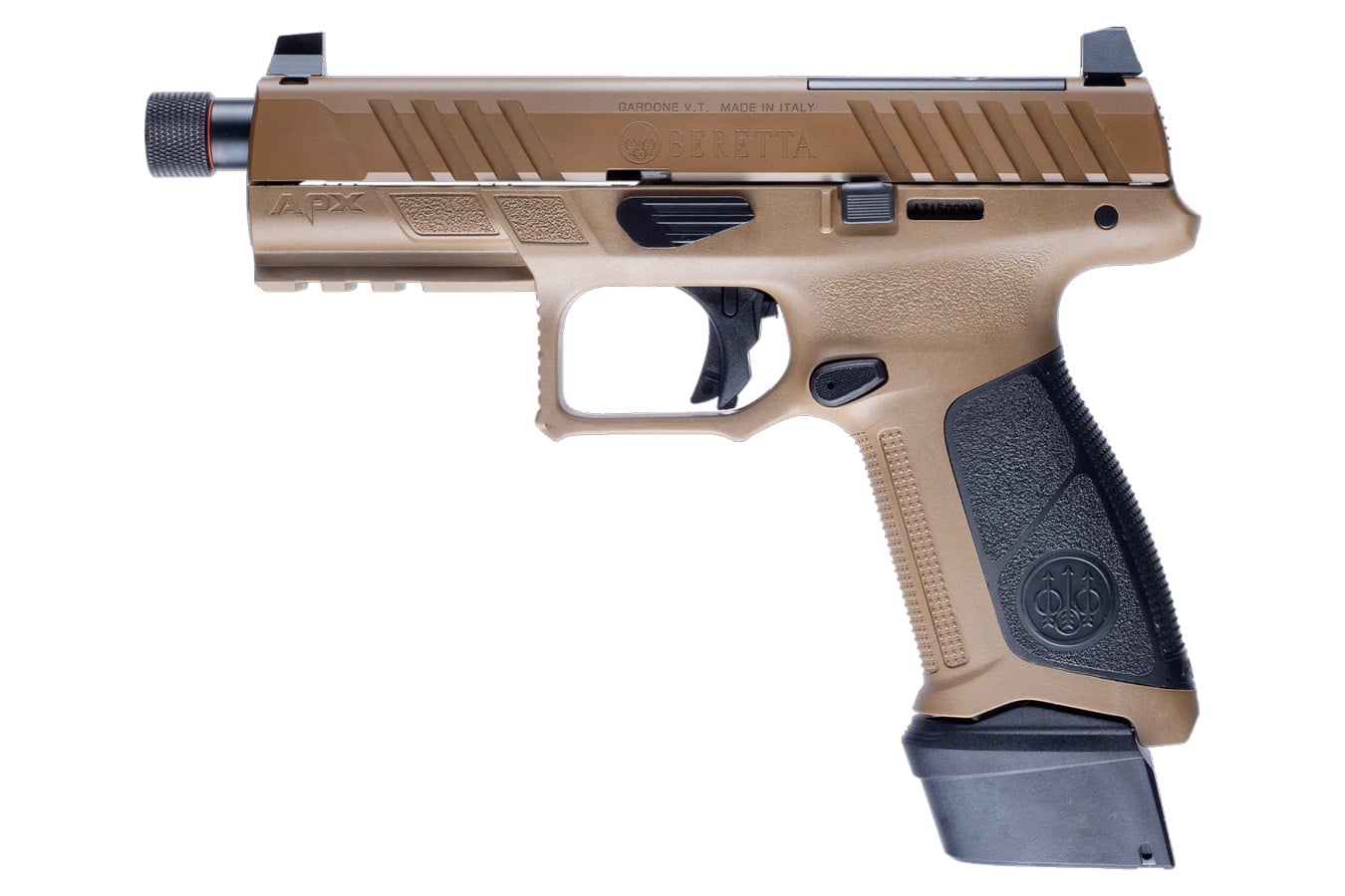 No. 1 Best Selling: BERETTA APX-A1 TACTICAL 9 MM 4.8 IN THREADED BARREL FDE