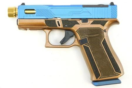 43X BLUE HUSH 9 MM GOLD BARREL