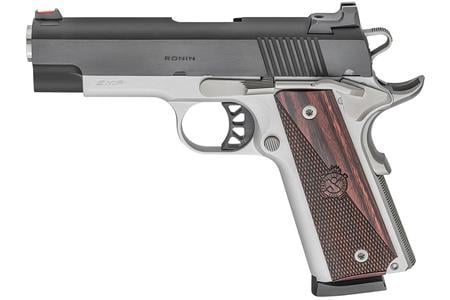 1911 RONIN EMP 9MM PISTOL WITH WOOD GRIPS AND 4 INCH BARREL