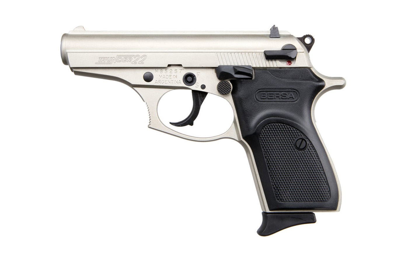 Bersa Thunder 22 22LR Satin Nickel Rimfire Pistol