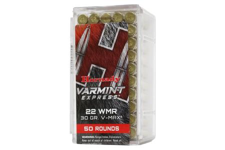 Hornady 22 WMR 30 gr V-Max Rimfire Varmint Express 50/Box