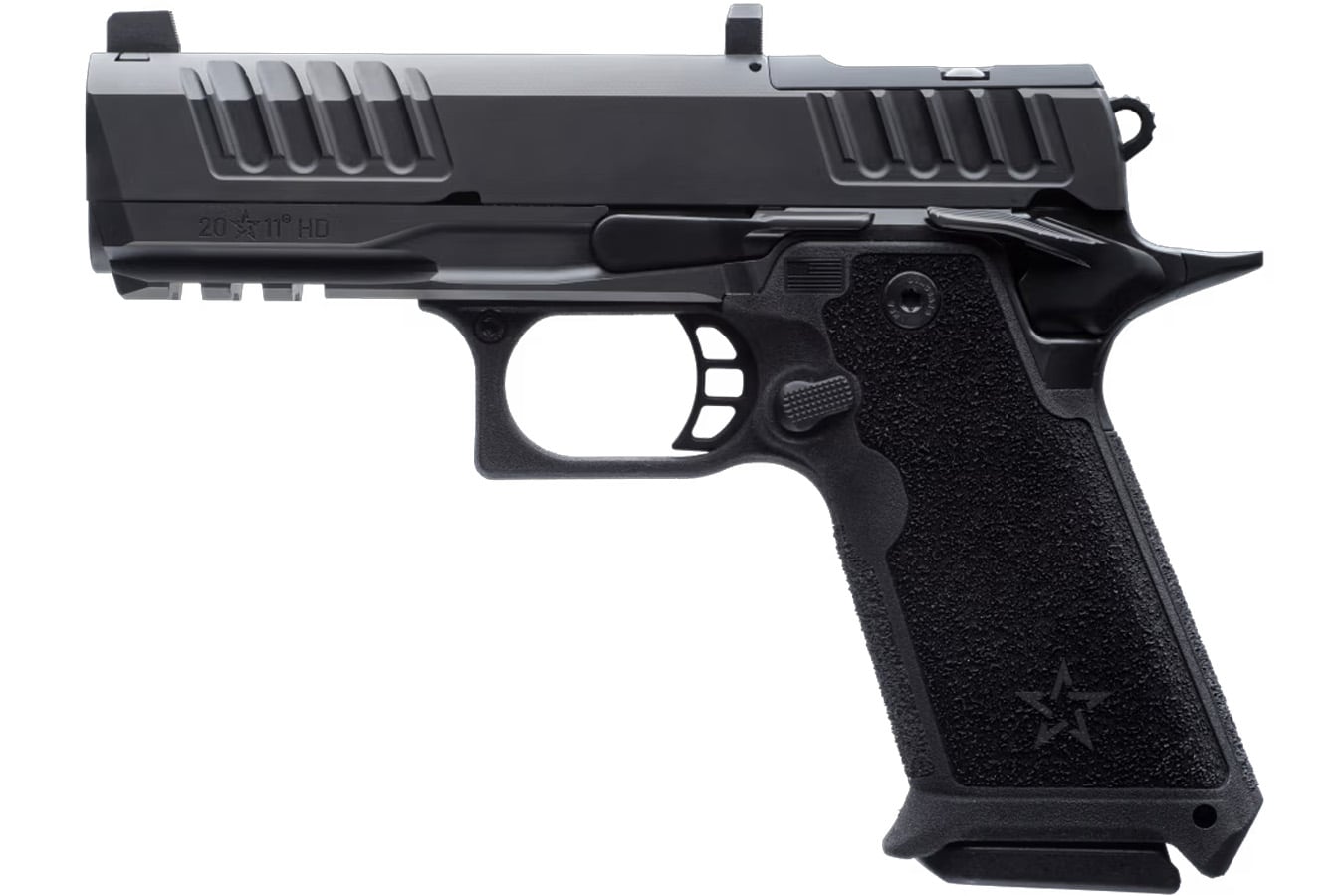 Staccato HD P4 Duty Preferred 9mm 2011 Optic Ready Pistol with Trijicon Night Sights and 3 Magazines (Glock Mag Compatible)