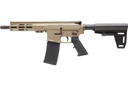 AR15 223 WYLDE PISTOL 7.5 IN NITRIDE BARREL FDE FRAME