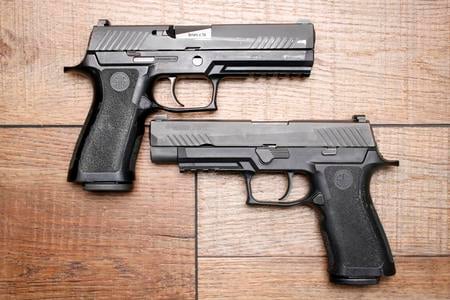 P320 9MM X FULL NIGHTS SIGHTS POLICE TRADE-IN (FAIR) CONDITION