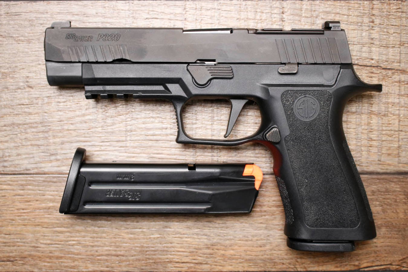 Sig Sauer P320 X-Series Full Size Optic Ready 9mm Police Trade-In Pistol (Very Good Condition) with Night Sights