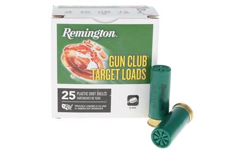 Remington 12 Gauge 2-3/4 Inch 1-1/8 oz 8 Shot Gun Club Target Loads 25/Box