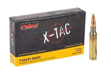 PMC 7.62x51mm NATO 147 Grain FMJ-BT X-TAC 20/Box