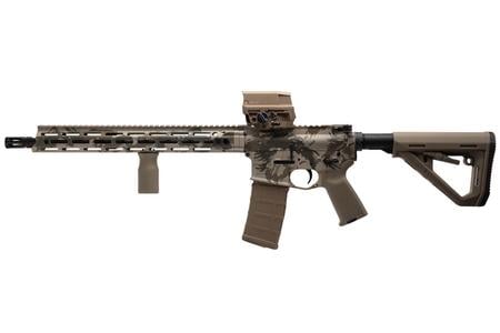 DDM4V7 5.56 NATO RIFLE WITH VORTEX AMG OPTIC AND RODESIAN CAMO FINISH