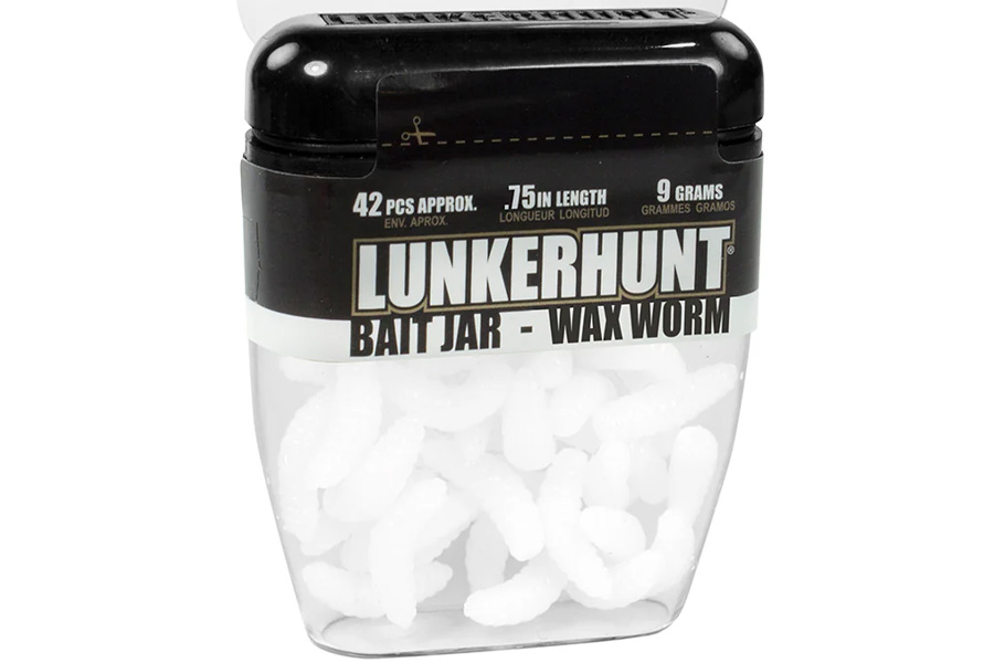 Lunkerhunt Wax Worm Bait Jar White
