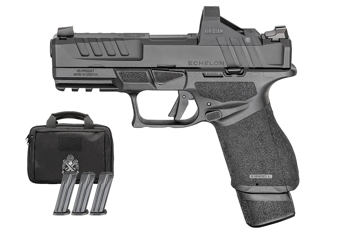 Springfield Echelon 4.0C 9mm Gear Pac with RFX-11 Green Dot, 4 Mags and Pistol Bag