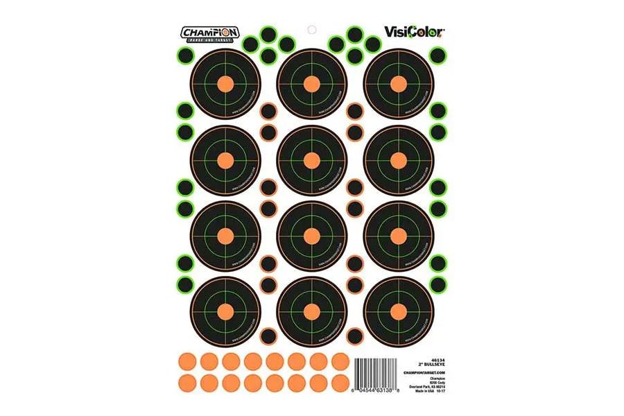 Champion Self-Adhesive 2 Inch Bullseye Target 5 Pack
