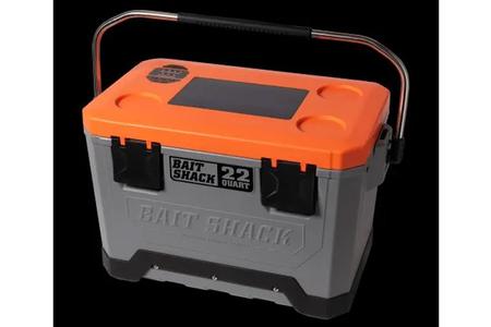 SEEKER TACKLE SOLAR POWERED BAIT COOLER - ORANGE