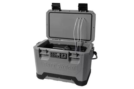 SEEKER TACKLE SOLAR POWERED BAIT COOLER- GRAY