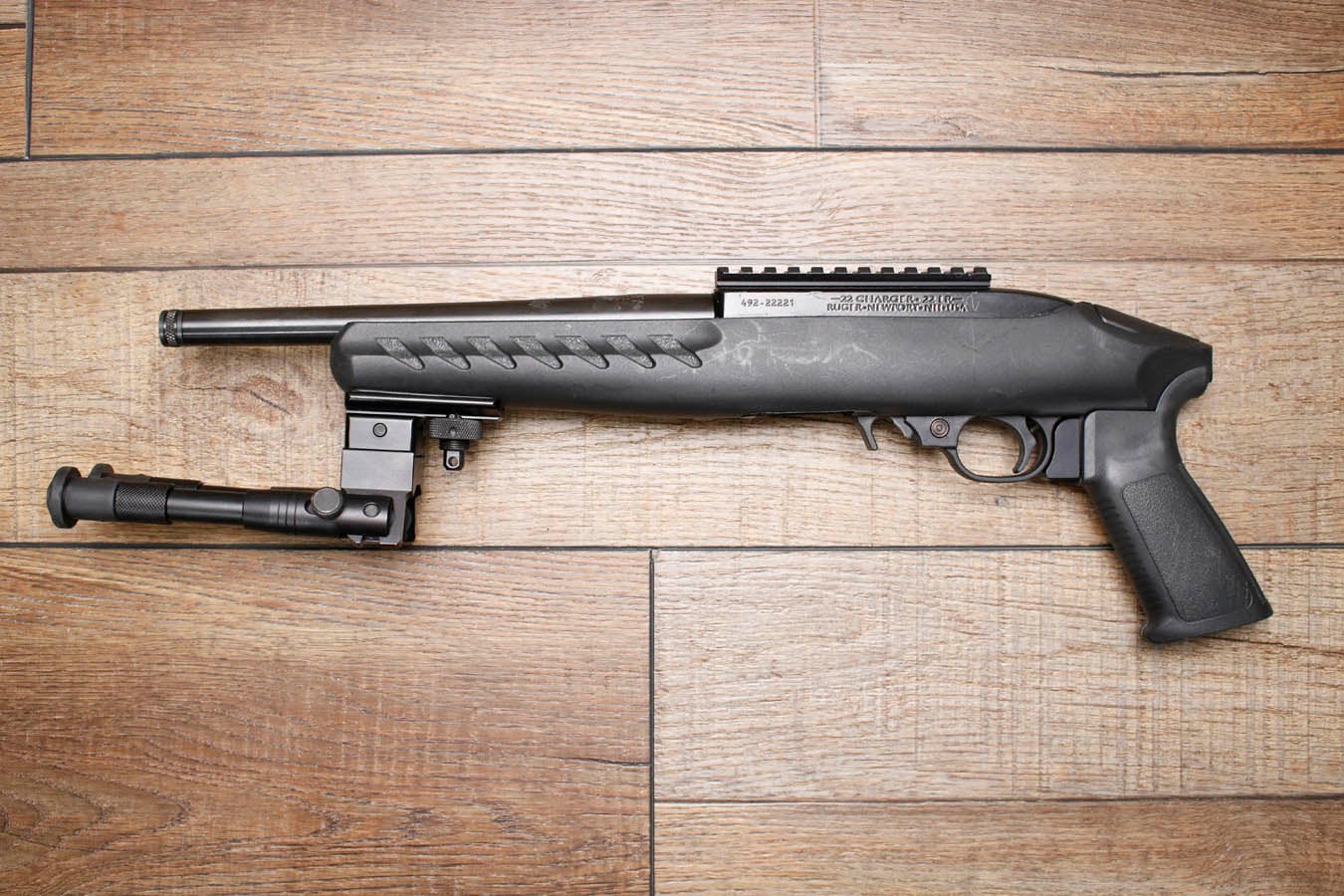 Ruger 22 Charger 22LR Police Trade-In Pistol with Threaded Barrel (No Magazine)