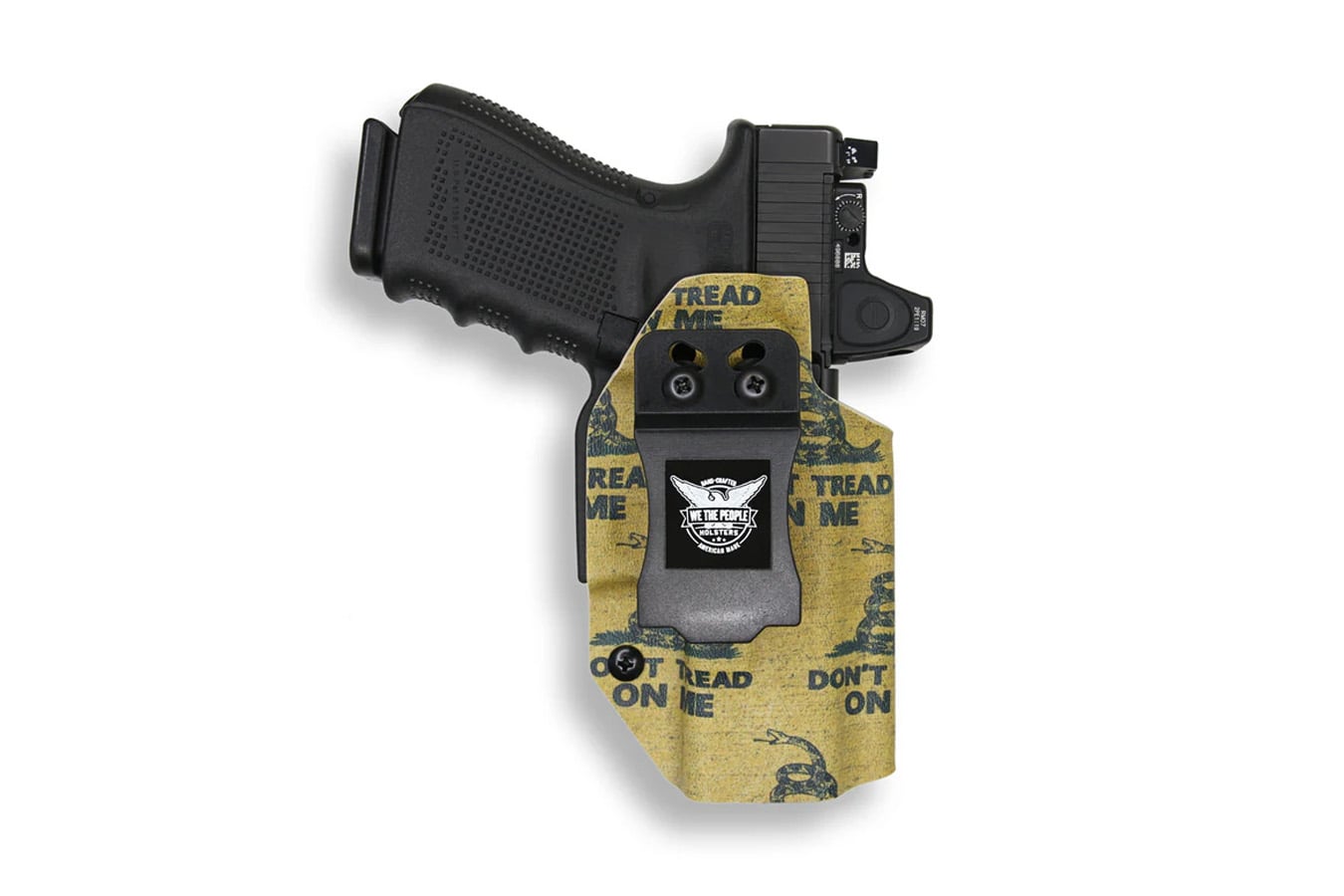 We The People Springfield Hellcat Pro Red Dot Optic Cut IWB Holster - Right Handed Gadsen Flag