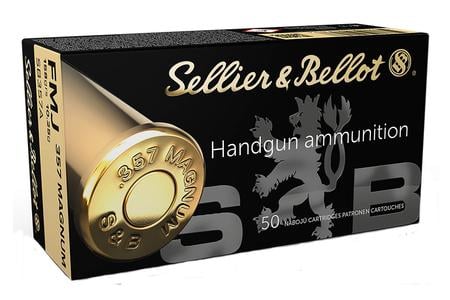 Sellier And Bellot 357 Magnum 158 gr FMJ Target Ammo 50/Box