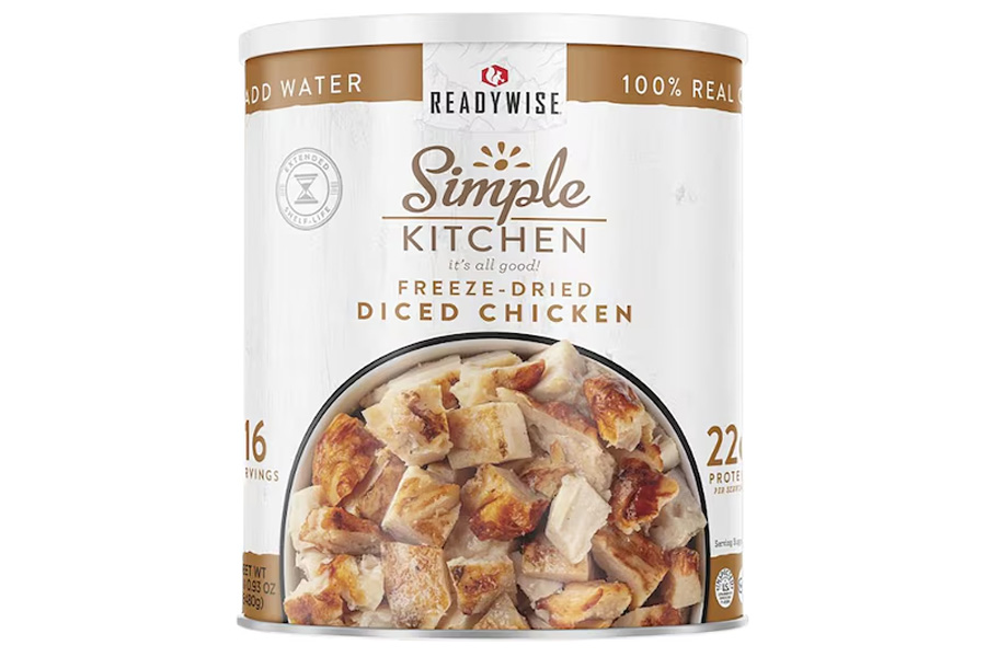 Readywise Freeze Dried Diced Chicken 16 Serving Cans
