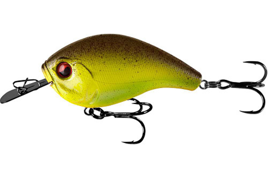 13 Fishing Jabber Jaw Hybrid Squarebill 2.3 Inch Crankbait Chatreuse Root Beer