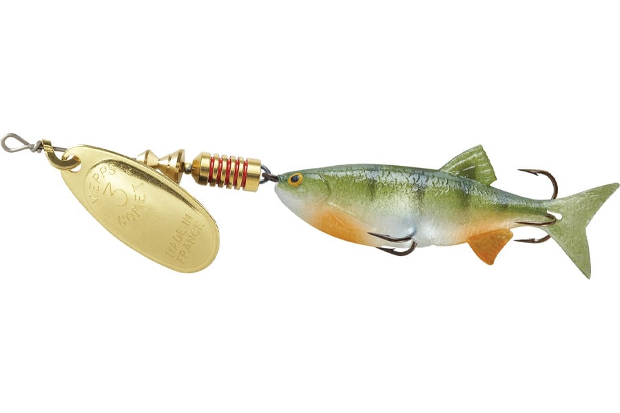 Mepps #3 Comet Minnow Gold Perch