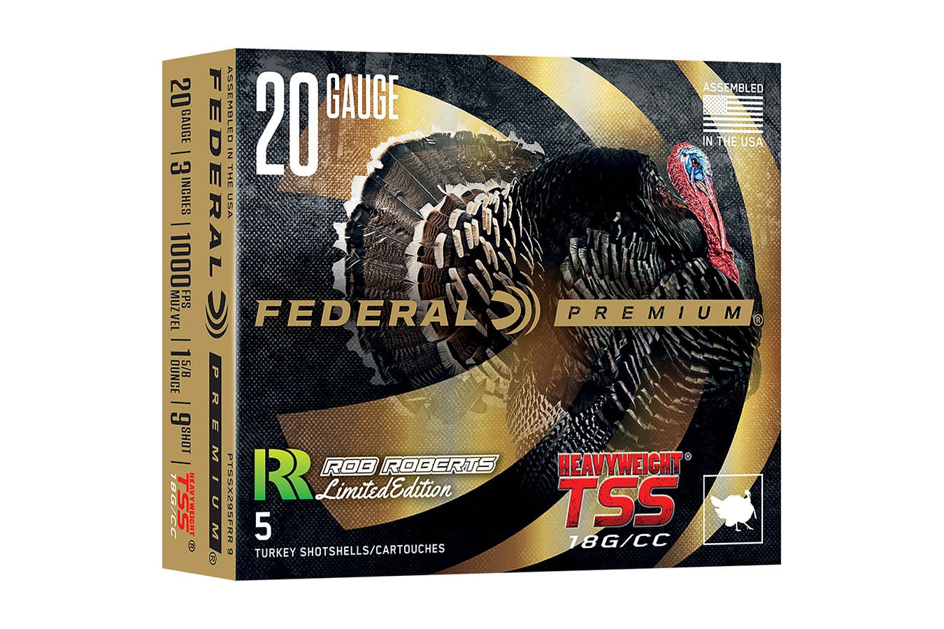 Federal 20-Gauge 3 Inch 1 5/8oz 9 Shot Rob Roberts Heavyweight 5/Box